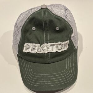 Peloton Olive and White Trucker Hat - never worn!